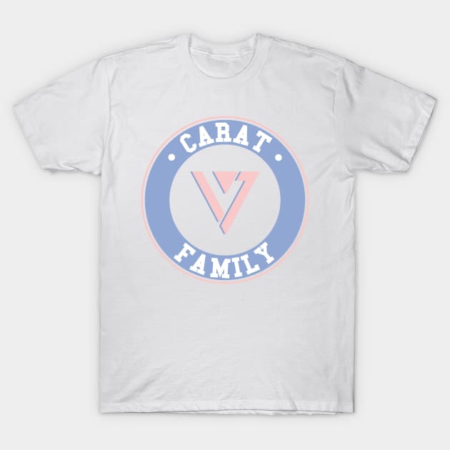 Seventeen carat family logo emblem T-Shirt by Oricca